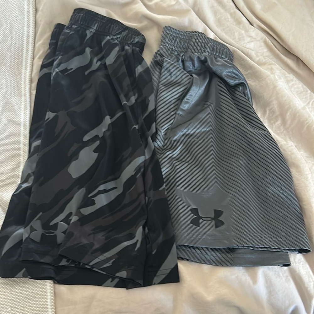 Under Armour Kids' Camo and Striped Shorts